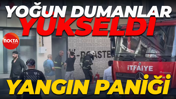 Depodan yoğun dumanlar yükseldi... Yangın paniği!