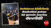 Defalarca bildirilmiş... Basketbol potası bir gencin üzerine devrildi!