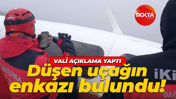 Rize Valisi İhsan Selim Baydaş'tan düşen uçak hakkında açıklama geldi!