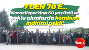 7’den 70’e… Kocaelispor’dan 60 yaş üstü ve çoklu alımlarda kombine indirimi geldi!