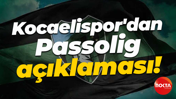 Kocaelispor'dan Passolig açıklaması!