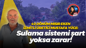 40 dönüm mısır eken İzmitli üretici Mustafa Yüce: Sulama sistemi şart yoksa zarar!