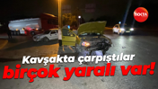 Kocaeli'de trafik kazası: Kavşakta çarpıştılar, birçok yaralı var!