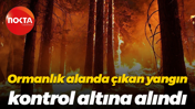 Ormanlık alanda çıkan yangın kontrol altına alındı