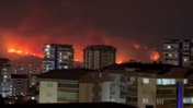 Bursa'da alevler geceyi aydınlattı