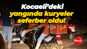 Kocaeli’deki yangında kuryeler seferber oldu!