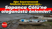 Eğer başaramazsak felaketle karşılaşacağız... Sapanca Gölü'ne olağanüstü önlemler!