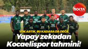 Yok artık, bu kadara da değil... Yapay zekadan Kocaelispor tahmini!