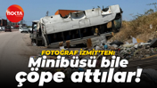Fotoğraf İzmit’ten: Minibüsü bile çöpe attılar!