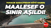 Yuvacık Barajı’ndan kötü haber; Maalesef o sınır aşıldı!