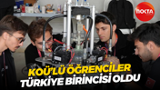 KOÜ’lü öğrenciler Türkiye birincisi oldu