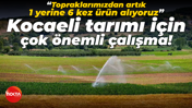 “Topraklarımızdan artık 1 yerine 6 kez ürün alıyoruz” Kocaeli tarımı için çok önemli çalışma!