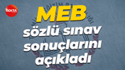 MEB sözlü sınav sonuçlarını açıkladı