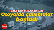 Sürücüler dikkat! Kocaeli TEM Otoyolu'nda çalışmalar başladı