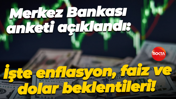 Merkez Bankası anketi açıklandı: İşte enflasyon, faiz ve dolar beklentileri!
