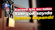 Kocaeli için acı tablo… Yine çok sayıda işletme kapandı!