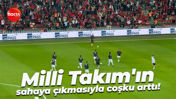 Milli Takım'ın sahaya çıkmasıyla coşku arttı!