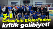 Gebze’nin Efeleri’nden kritik galibiyet! “3-1”