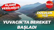 %3'e düşmüştü: Yuvacık Barajı'nda kar bereketi! Dereler coştu!
