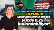 Dr. Özge Can Ataş çarpıcı rakamları paylaştı: Su kaynaklarının sadece yüzde 0,25’i kullanılabiliyor!