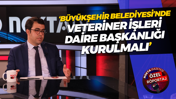 Mehmet Bostancı: Büyükşehir Belediyesi’nde Veteriner İşleri Daire Başkanlığı kurulmalı