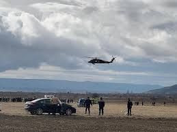 İki helikopter havada çarpıştı! - Resim: 1