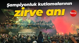 Taraftarın bekleyişi sona erdi! Şampiyonluk kutlamalarının zirve anı