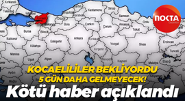 Kocaelililer bekliyor fakat o 5 gün daha gelmeyecek! Kötü haber açıklandı