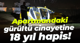 Apartmandaki gürültü cinayetine 18 yıl hapis!
