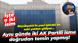 Kentim A.Ş de AK Partili isimlere doğrudan temin veriyor! Aynı günde 786 bin lira