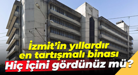 İzmit’in yıllardır en tartışmalı binası; Hiç içini gördünüz mü?