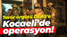 Terör örgütü DEAŞ'a Kocaeli’de operasyon!
