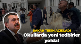Milli Eğitim Bakanı Yusuf Tekin açıkladı; Okullarda yeni tedbirler yolda!