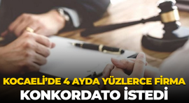 Kocaeli’de 4 ayda yüzlerce firma konkordato istedi