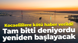Kocaelililere kötü haber geldi! Tam bitti deniyordu yeniden başlayacak