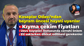 Kasaplar Odası’ndan bayram öncesi hayati uyarılar!