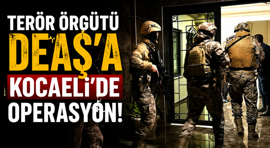 Terör örgütü DEAŞ'a Kocaeli’de operasyon!
