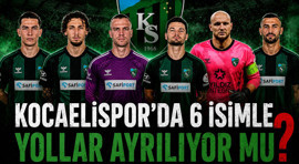 Kocaelispor'da 6 isimle yollar ayrılıyor mu?
