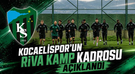 Kocaelispor'un Riva kamp kadrosu açıklandı