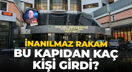 İnanılmaz rakam; Bu kapıdan kaç kişi girdi?