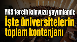YKS tercih kılavuzu yayımlandı: İşte üniversitelerin toplam kontenjanı