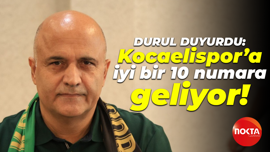 Durul duyurdu: Kocaelispor’a iyi bir 10 numara geliyor!