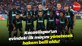 Kocaelispor’un evindeki ilk maçını yönetecek hakem belli oldu!