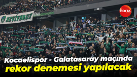 Kocaelispor - Galatasaray maçında rekor denemesi yapılacak