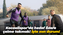 Kocaelispor’da hedef lidere çelme takmak! İşte son durum!
