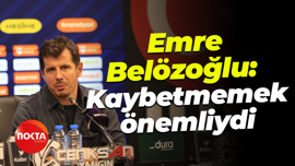 Emre Belözoğlu: Kaybetmemek önemliydi