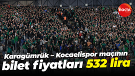 Karagümrük – Kocaelispor maçının bilet fiyatları 532 lira