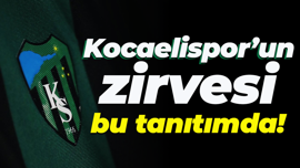 Kocaelispor’un zirvesi bu tanıtımda!