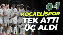 Kocaelispor tek attı üç aldı: 0-1