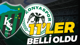 Kocaeli'de kritik randevu! İlk 11'ler belli oldu